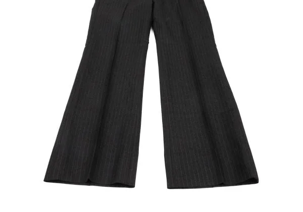 COMME des GARCONS Silk Blend Stripe Flare Pants K-151230_007