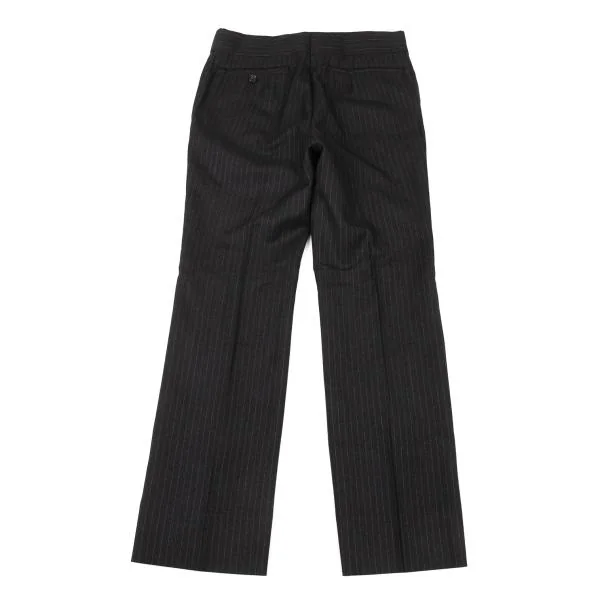 COMME des GARCONS Silk Blend Stripe Flare Pants K-151230_009