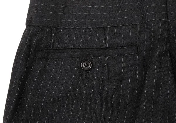 COMME des GARCONS Silk Blend Stripe Flare Pants K-151230_010