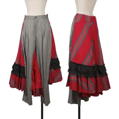 COMME des GARCONS Docking Design Frill Skirt Pants
