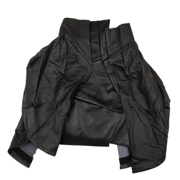 COMME des GARCONS Faux Leather Switching Skirt K-151242_002
