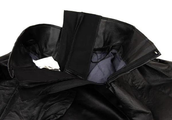 COMME des GARCONS Faux Leather Switching Skirt K-151242_010