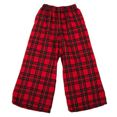 tao COMME des GARCONS Leopard Reversible Check Wool Pants