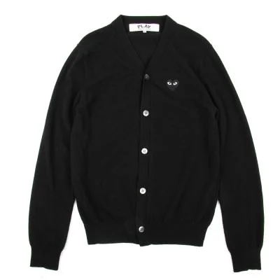 PLAY COMME des GARCONS Heart Patch Knit Cardigan