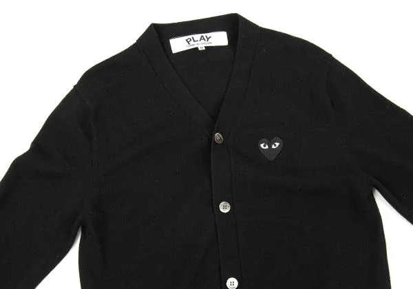 PLAY COMME des GARCONS Heart Patch Knit Cardigan K-151272_002