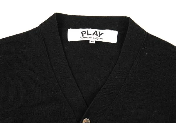 PLAY COMME des GARCONS Heart Patch Knit Cardigan K-151272_003