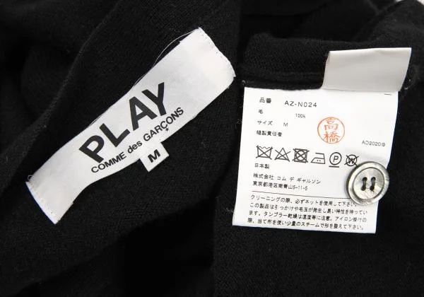PLAY COMME des GARCONS Heart Patch Knit Cardigan K-151272_014