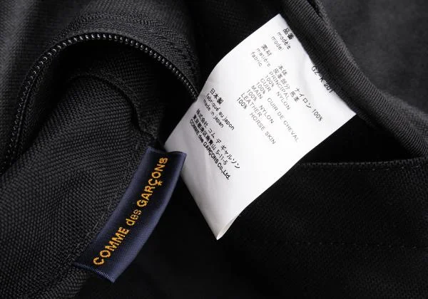 COMME des GARCONS Leather Shoulder Nylon Backpack K-151273_012