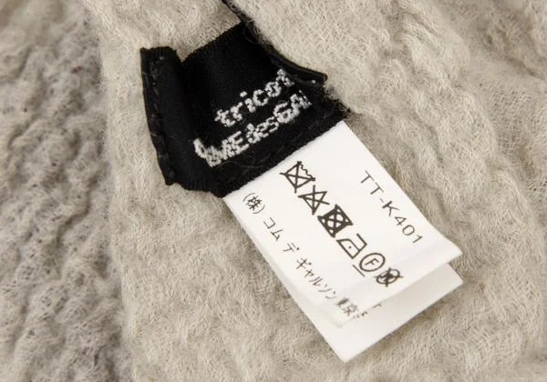 tricot COMME des GARCONS Wool Embroidery Design Fringe Stole K-151282_007