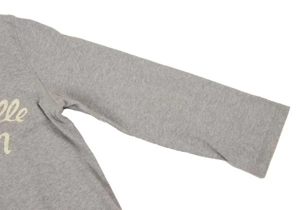 マドモアゼルノンノンMademoiselle NON NON コットンフロントロゴプリントカットソー グレー40L K-151291_005