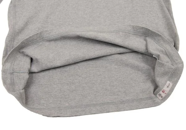 マドモアゼルノンノンMademoiselle NON NON コットンフロントロゴプリントカットソー グレー40L K-151291_009