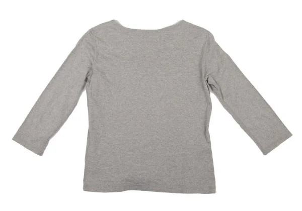 マドモアゼルノンノンMademoiselle NON NON コットンフロントロゴプリントカットソー グレー40L K-151291_010