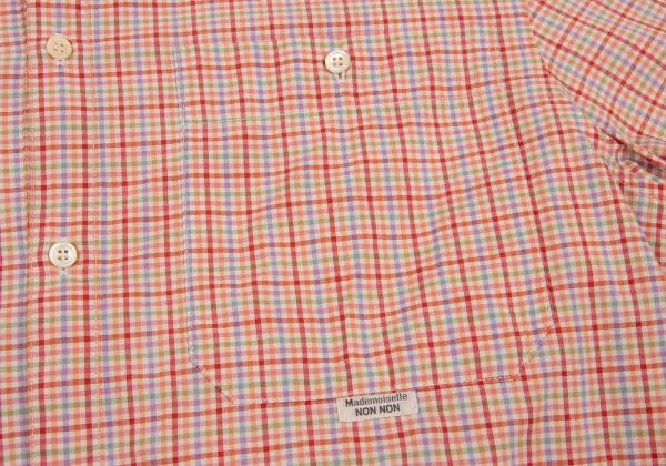 Mademoiselle NON NON Cotton Check Short Sleeve Shirt K-151292_005