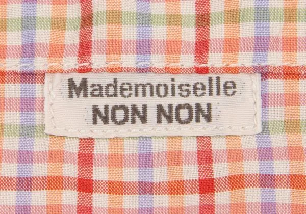 Mademoiselle NON NON Cotton Check Short Sleeve Shirt K-151292_006