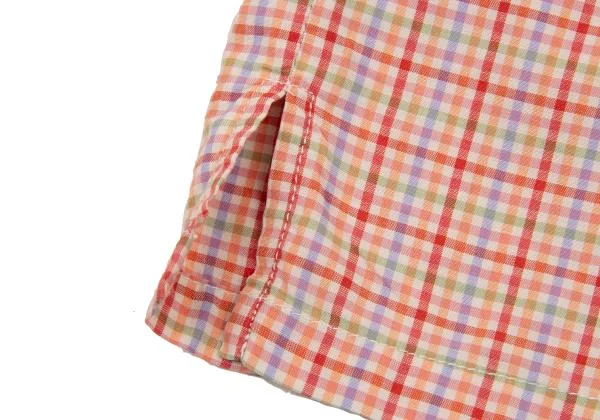 Mademoiselle NON NON Cotton Check Short Sleeve Shirt K-151292_010