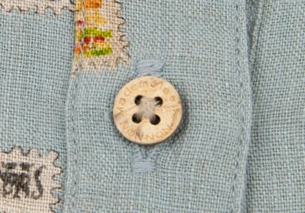 Mademoiselle NON NON Stamp Pattern Short Sleeve Shirt K-151293_008