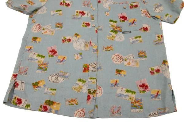 Mademoiselle NON NON Stamp Pattern Short Sleeve Shirt K-151293_010