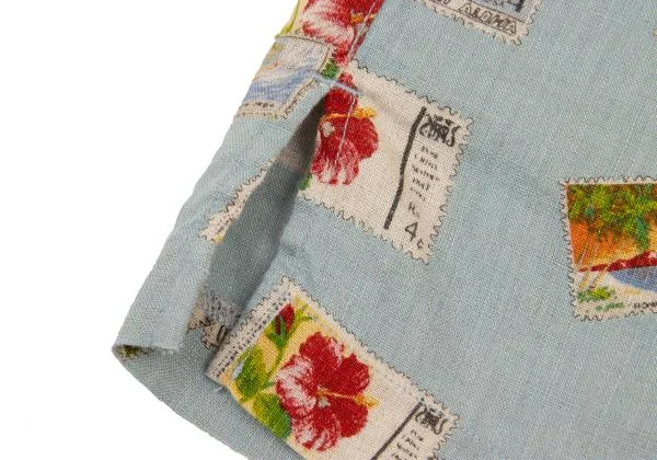 Mademoiselle NON NON Stamp Pattern Short Sleeve Shirt K-151293_011