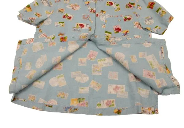 Mademoiselle NON NON Stamp Pattern Short Sleeve Shirt K-151293_012