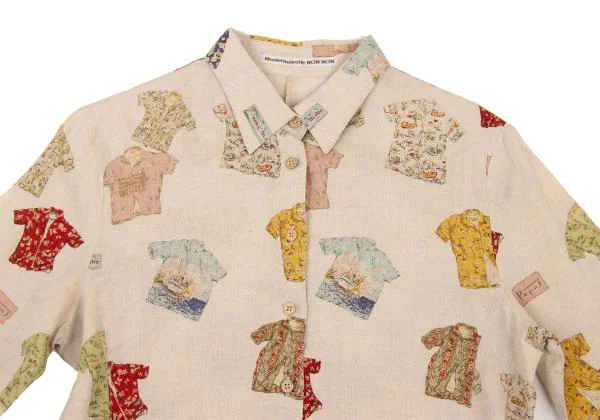 Mademoiselle NON NON Patterned 3/4 Sleeve Shirt K-151295_003