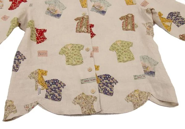 Mademoiselle NON NON Patterned 3/4 Sleeve Shirt K-151295_008