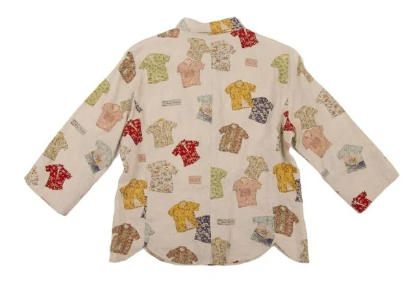 Mademoiselle NON NON Patterned 3/4 Sleeve Shirt K-151295_011