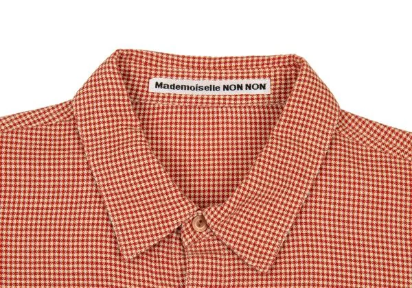 Mademoiselle NON NON Cotton Check Shirt K-151296_004