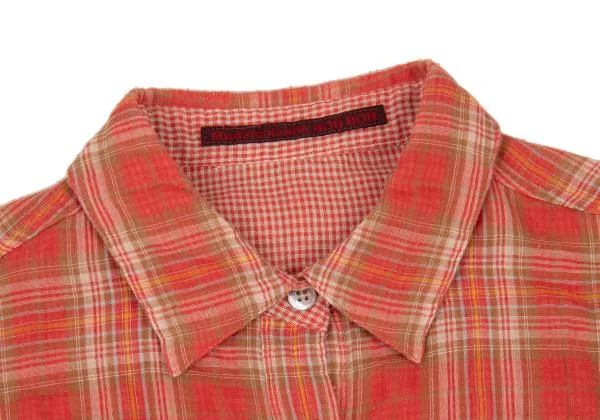 Mademoiselle NON NON Cotton Check Gauze Shirt K-151298_004