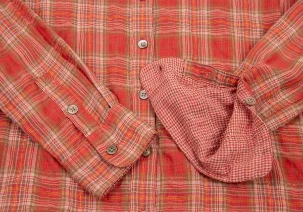 Mademoiselle NON NON Cotton Check Gauze Shirt K-151298_007
