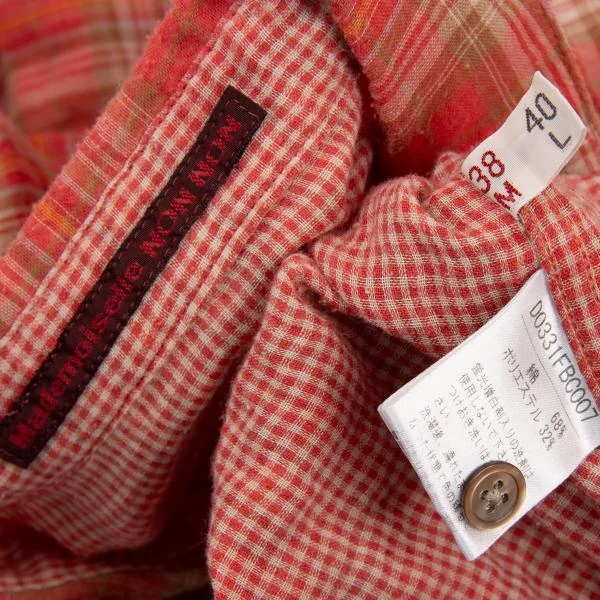 Mademoiselle NON NON Cotton Check Gauze Shirt K-151298_014