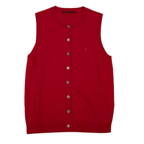 Mademoiselle NON NON Flag Embroidered Knit Vest K-151299_002