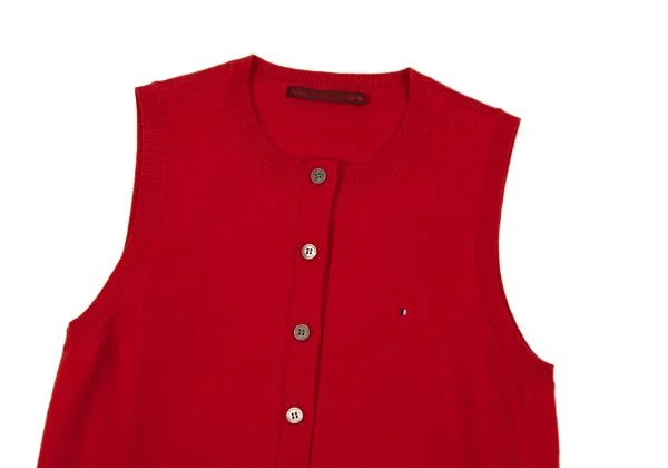 Mademoiselle NON NON Flag Embroidered Knit Vest K-151299_003