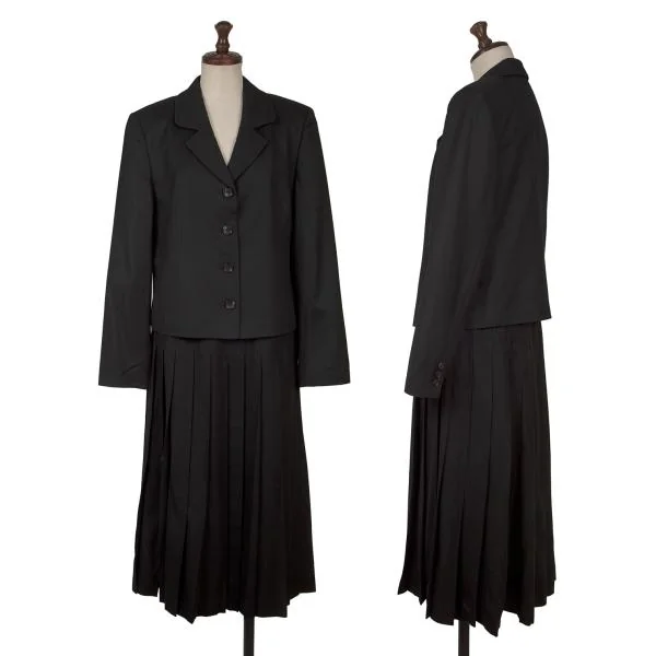 Mademoiselle NON NON Wool Pleated Skirt K-151311_014