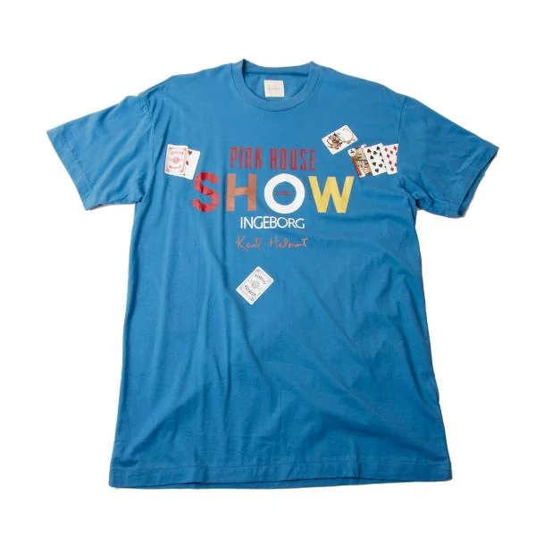 カールヘルムKarl Helmut トランプロゴプリントTシャツ 水色L位 K-151325_001