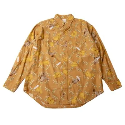 Karl Helmut Small Floral Duck Printed Button Down Shirt