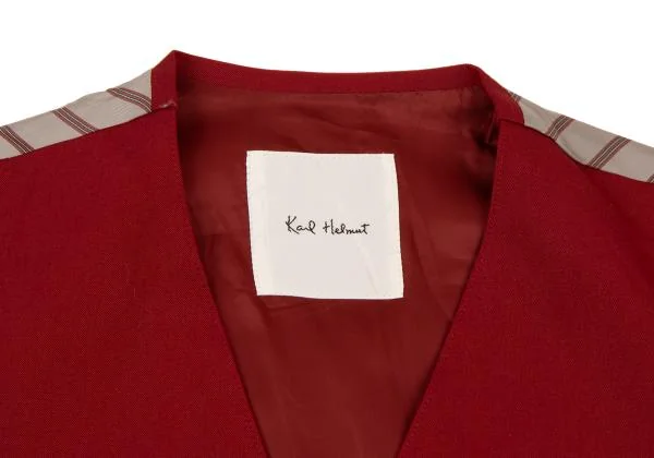 Karl Helmut Emblem Patch Wool Gaba Vest K-151352_003