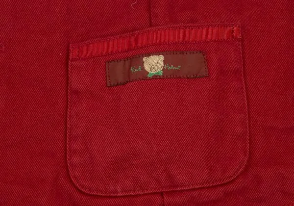 カールヘルムKarl Helmut ラグビーベア刺繍ベスト 赤M K-151354_007