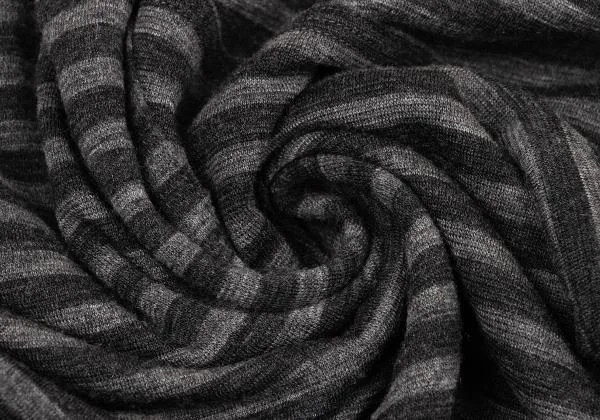 JURGEN LEHL Wool Bias Stripe V Neck T Shirt K-151374_011
