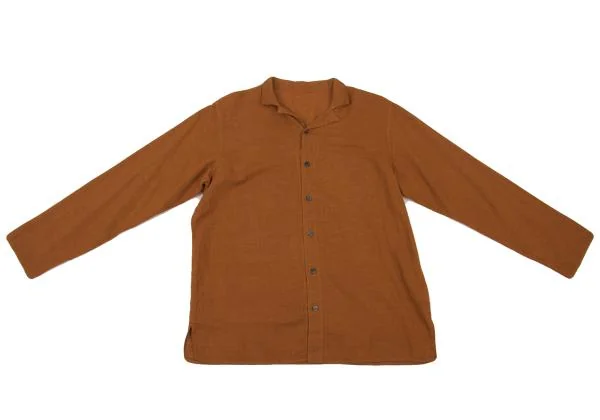 JURGEN LEHL Cotton Wool Open Collar Shirt K-151377_002
