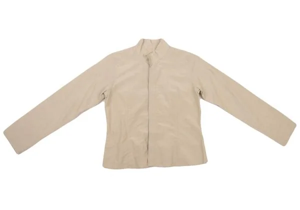 JURGEN LEHL Silk Cotton Front Stitch Design Stand Collar Shirt K-151378_002