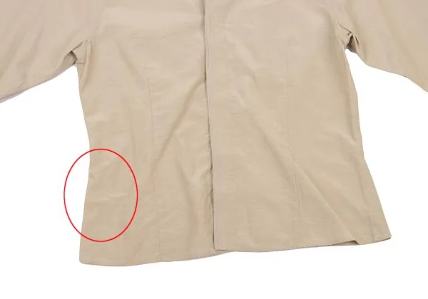 JURGEN LEHL Silk Cotton Front Stitch Design Stand Collar Shirt K-151378_013