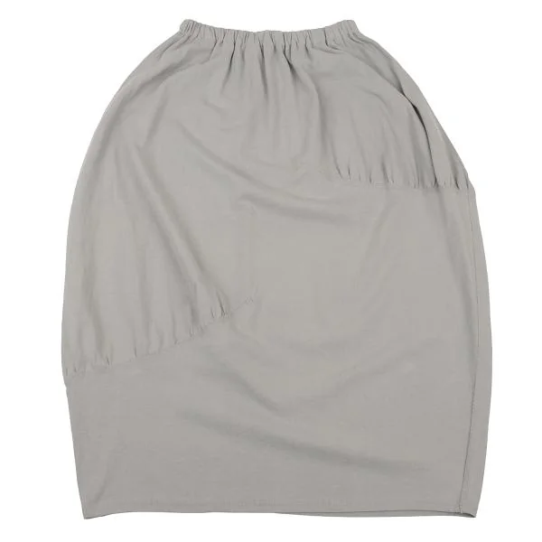ヨーガンレールJURGEN LEHL コットン天竺切替スカート ライトグレーM K-151388_010