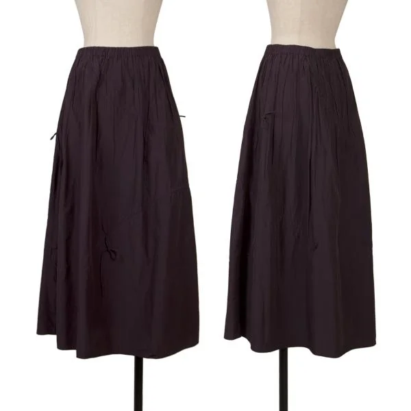 JURGEN LEHL Silk Cotton Cord Design Skirt Purple M K-151395_001