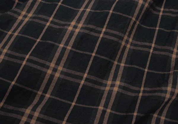 ヴィヴィアンウエストウッド レッドレーベルVivienne Westwood Red Label ウール混ウエストオーブプリントチェック切替スカート 紺茶00 K-151411_012