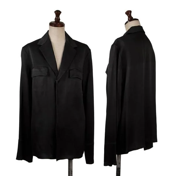 Yohji Yamamoto NOIR Silk Snap Button Jacket & Skirt K-151417_002