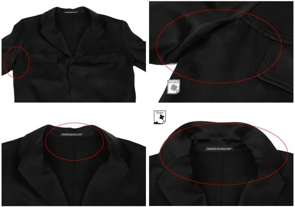 Yohji Yamamoto NOIR Silk Snap Button Jacket & Skirt K-151417_004