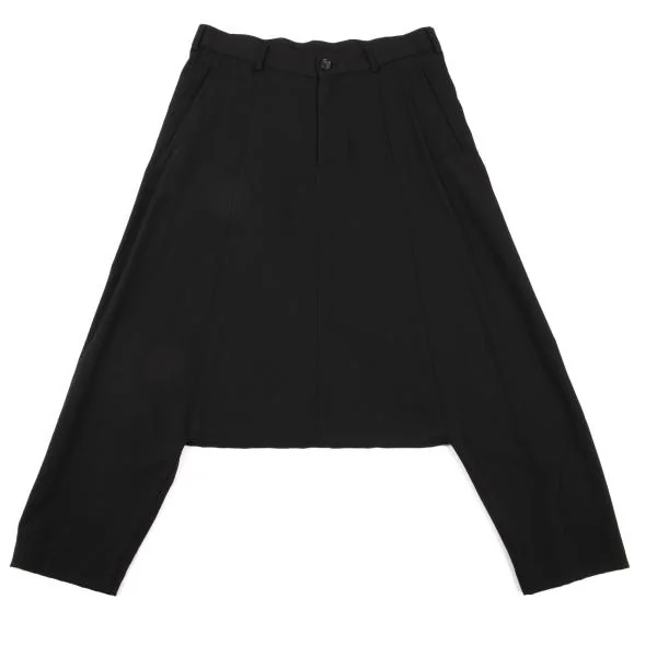 COMME des GARCONS Wool Gaba Dropped Crotch Pants Black S K-151430_001