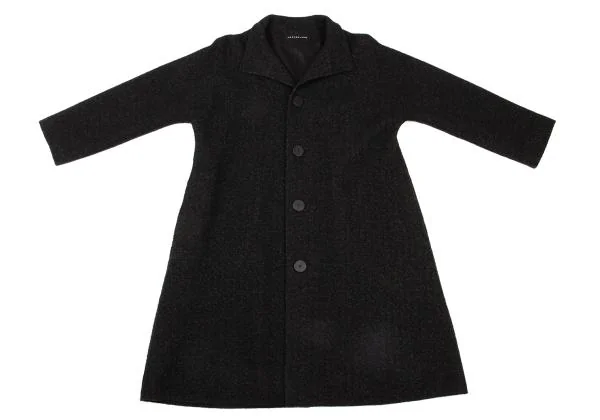 JURGEN LEHL Cotton Wool Stand Collar Coat K-151431_002