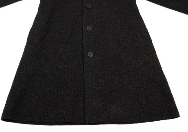 JURGEN LEHL Cotton Wool Stand Collar Coat K-151431_010