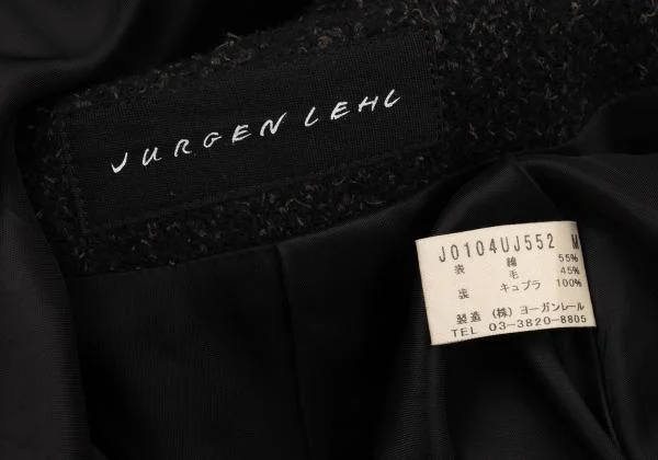 JURGEN LEHL Cotton Wool Stand Collar Coat K-151431_017